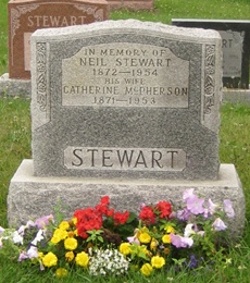 grey granite gravestone